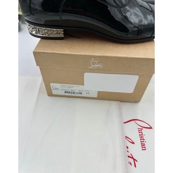 Men\'s Christian Louboutin GREGGYROCKS patent leather spiked Oxford\'s size 45 main image 6